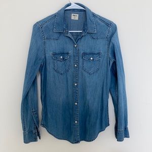 Denim Western Shirt - Size XS - Excellent Condition